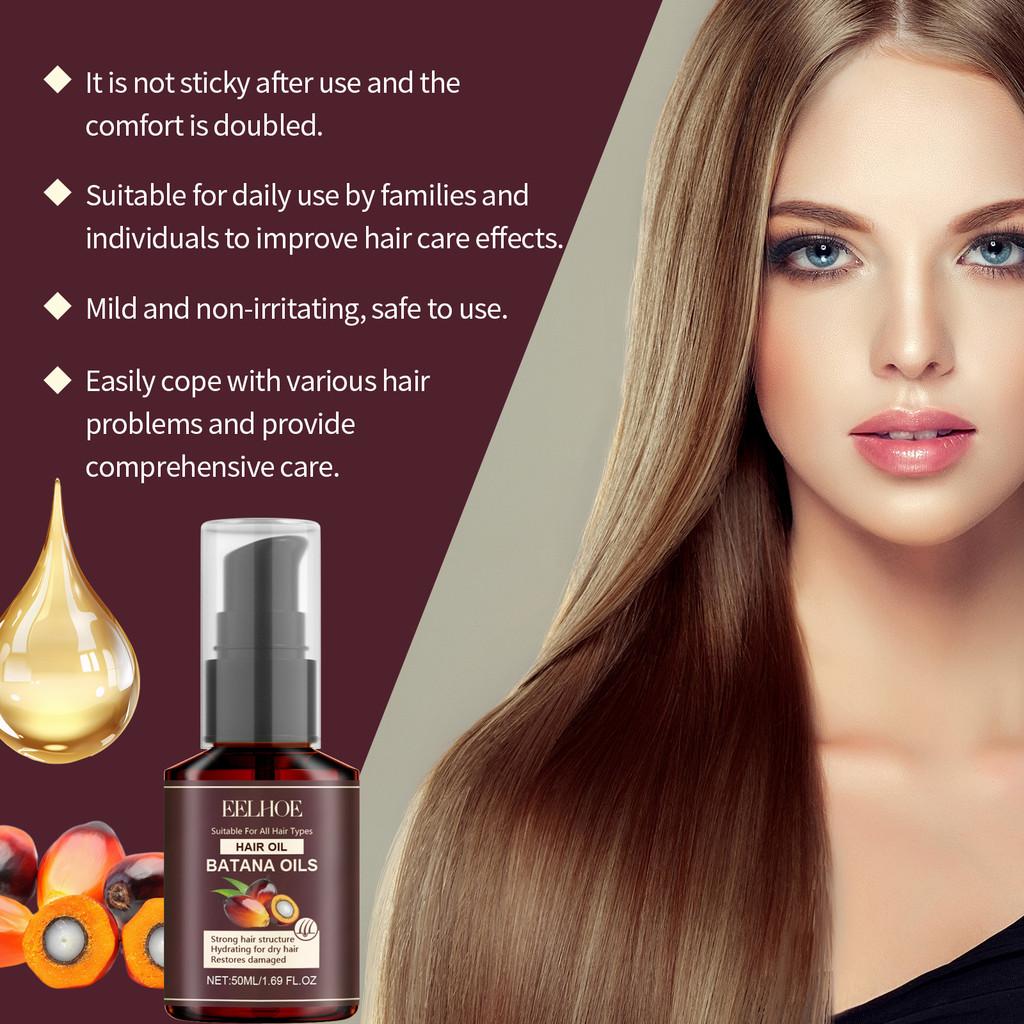 Eelhoe Batana Hair Oil Luxurious Treatment For Frizzy Lifeless Hair Restoring Smoothness And Gloss