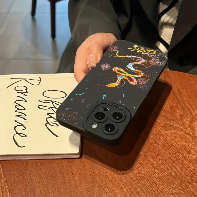 Luxury New Fashion Snake Year Case For  Redmi Note 14 13 12 11 Pro Plus 5G 12S 11S 10S Redmi 13C 13 12 Silicone Cover