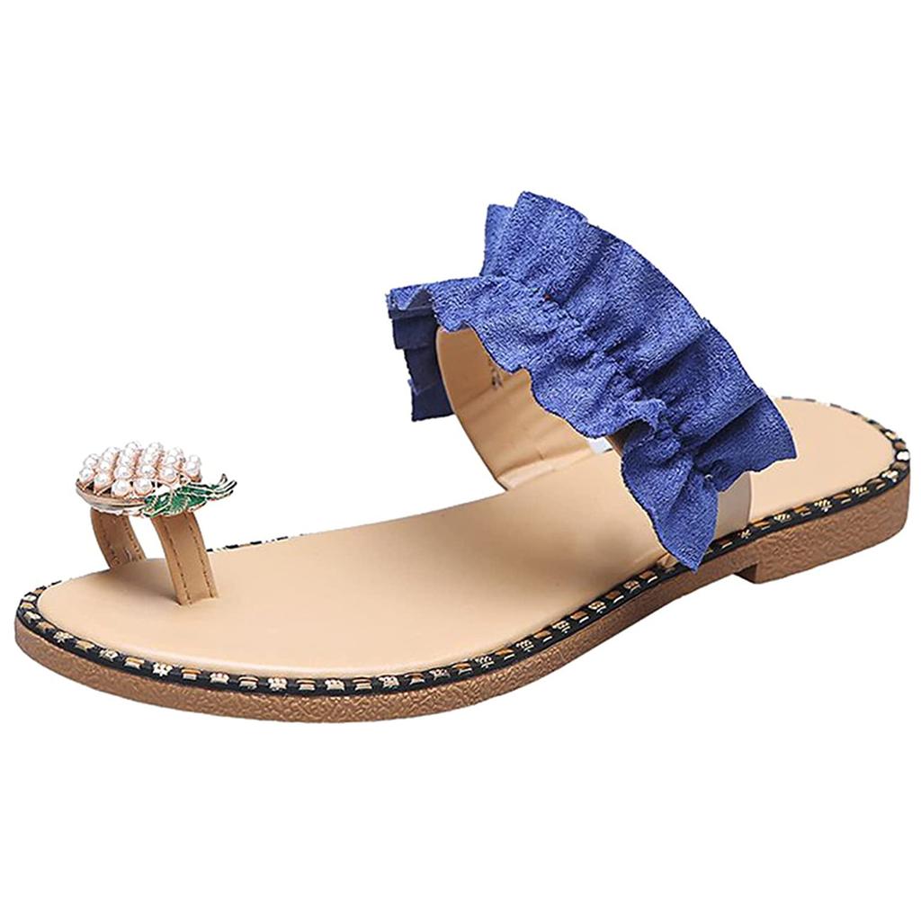 Sandalias de mujer Piña Perla Rhinestone Zapatillas planas Bohemian Pearl  Slippers comprar a buen precio — entrega gratuita, reseñas reales con fotos  — Joom