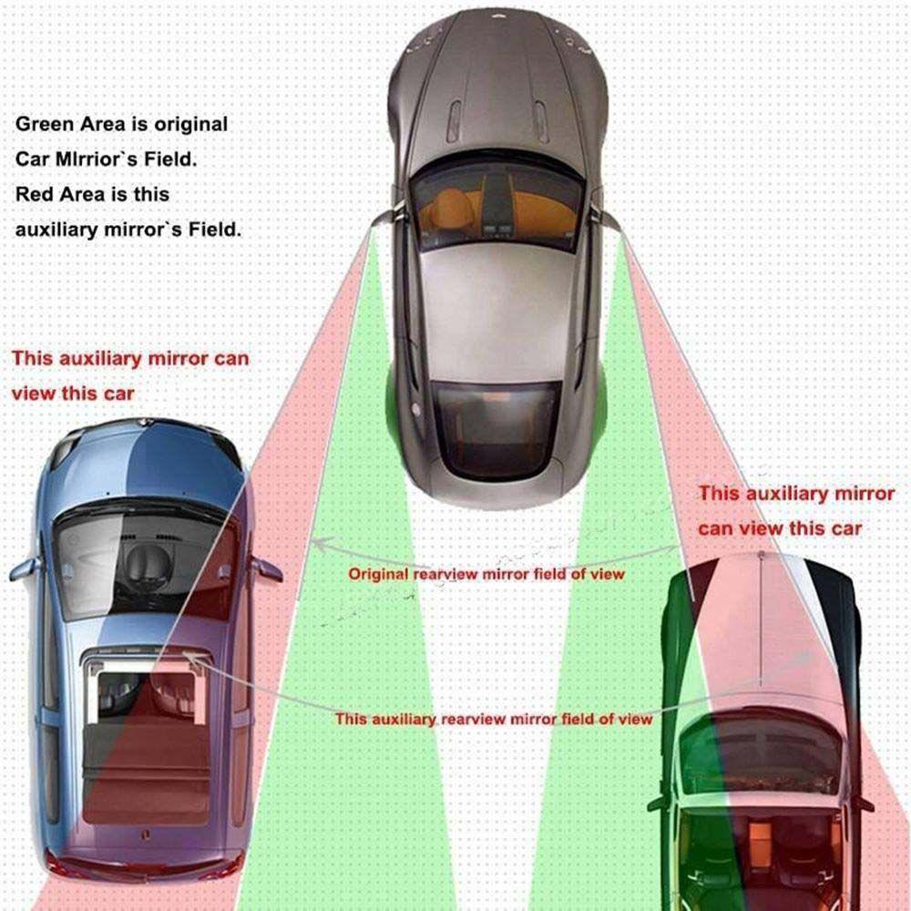 Mirror Car Reversing Auxiliary Mirror Blind Spot Mirror Wide Angle Mirror Rectangular Curved Mirror