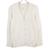 Maison Margiela SI0Gold Plated0002 S17664 22 Years White 5 Gauge Cotton Nylon Pile Cardigan Tops XS whiteUsed