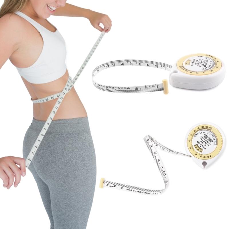 Tapes Body Measuring Fat Measure Retractable Measurement Bmi Rulers Tool Sewing Tapes Soft Cloth Flexible Measuring Tapes