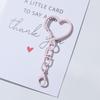 Zinc Alloy Heart & Perler Bead Ornament Keychain Accessory