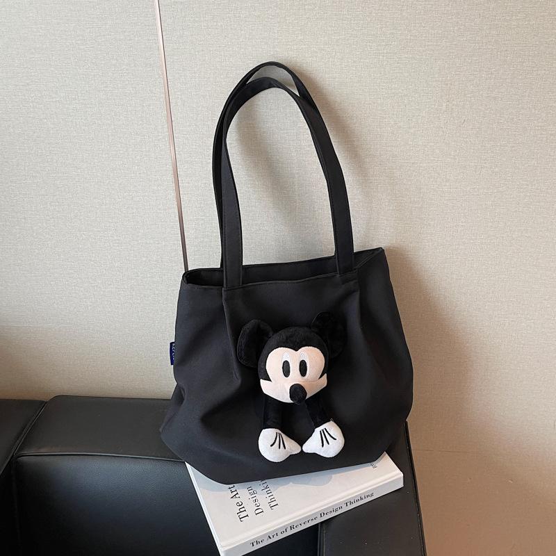 Large Capacity Cartoon Cute Shoulder Bag Tote Bag College Student Class Commuter Tote Bag Mommy Bag Summer New Models