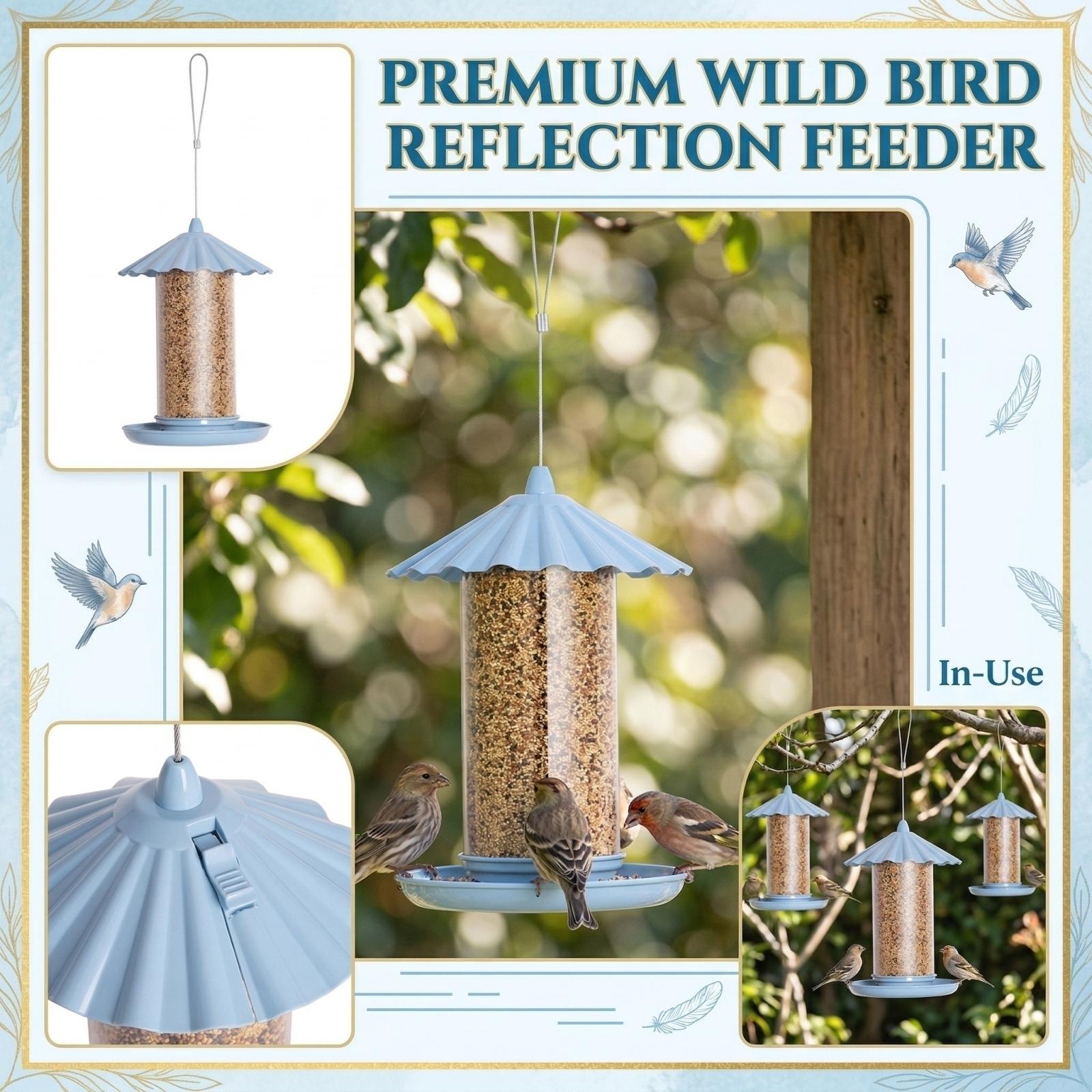 

Автоматическая кормушка для птиц, подвесная, для улицы one size небесно-голубой