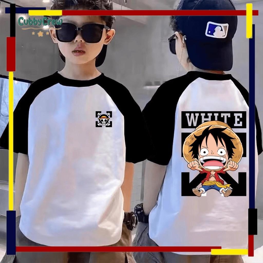 CubbyCrew s new cool and stylish Luffy printed men s and women s round neck color top 150