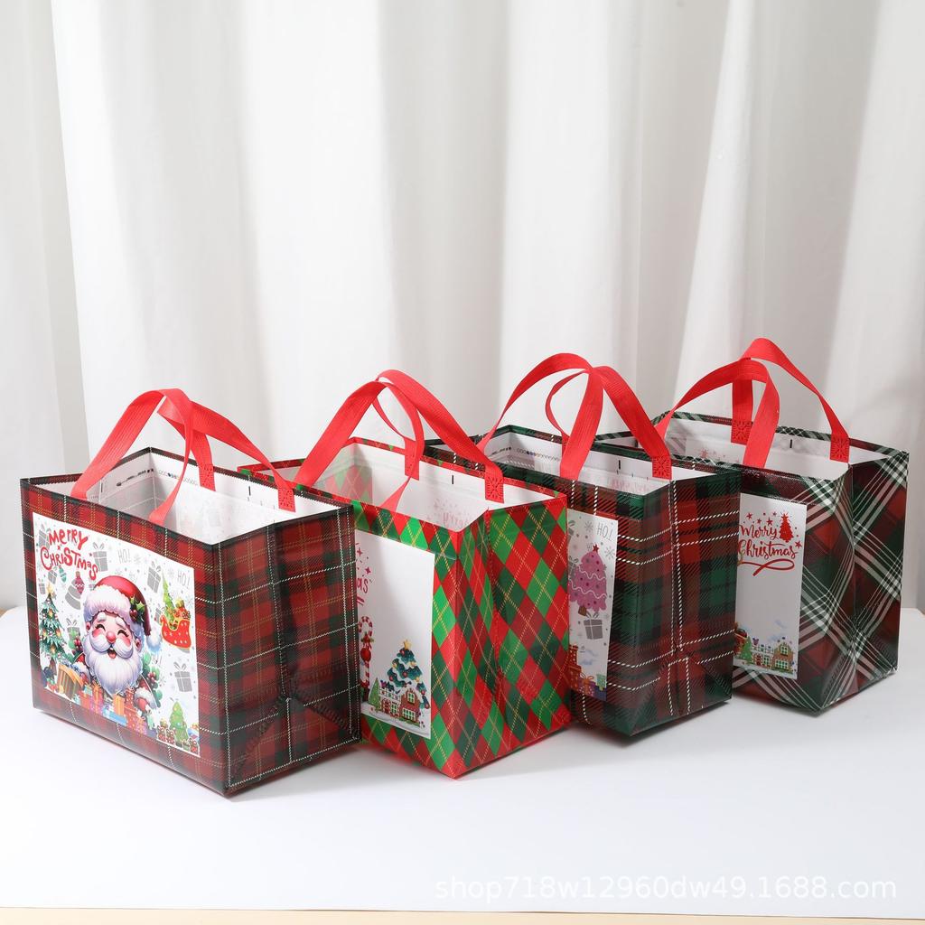 Christmas Non-woven Fabric Christmas Gift Bags, Gift Packaging Handbags