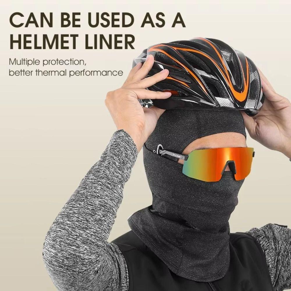 Fleece Cycling Balaclava Breathable Helmet Liner Hats Hiking Scarves Face Hood  Men Women