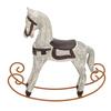 Rocking Horse Ornament Vintage Decorative Table Decoration Resin Iron Bookshelf Decor