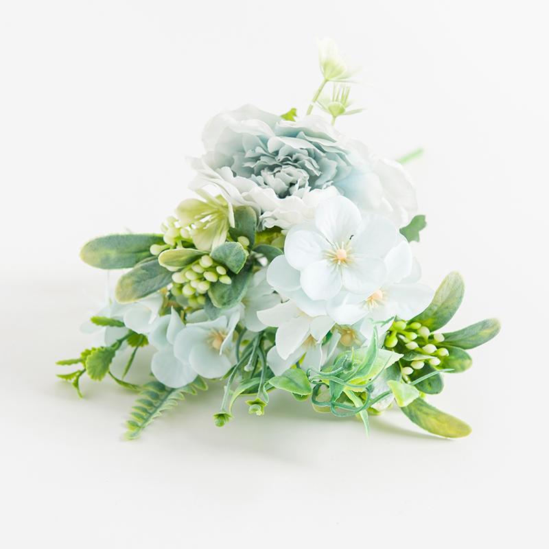 

Букет пионов Искусственные цветы Шелковая роза Рождественские украшения для дома DIY Осеннее украшение Комнатное растение Фотореквизит Свадьба синий