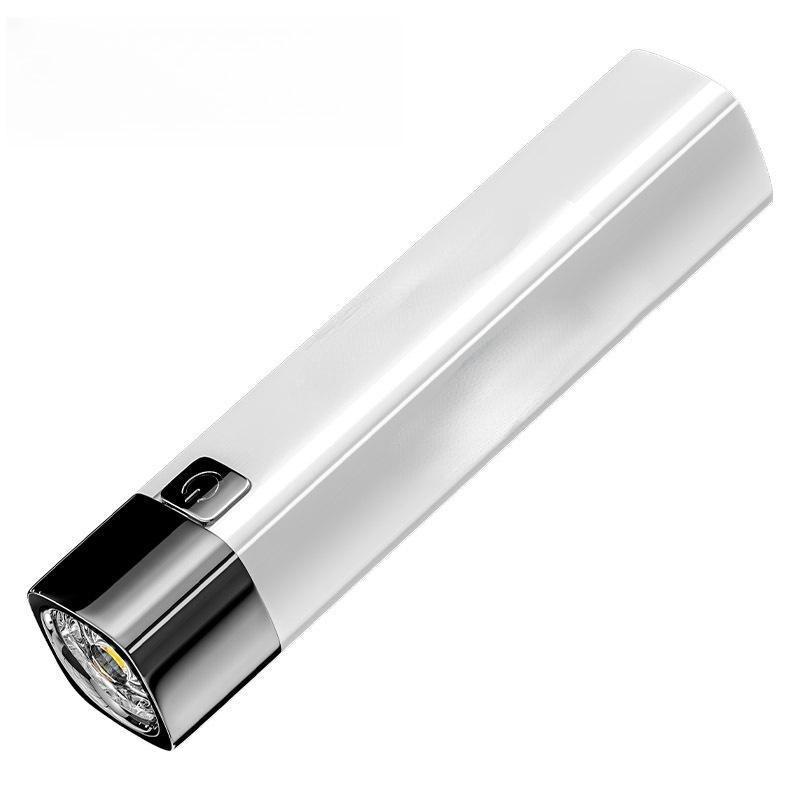 Hochleistungs-LED-Taschenlampe mit starkem Seitenlicht, USB-wiederaufladbare Taschenlampe, ultrahelle Lampe, Mini-tragbare Laterne, Notfall-Outdoor