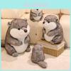 Süßes Cartoon-Otter-Stofftier-Kissen Für Kinder Bettdekoration Geschenk Für Geburtstage