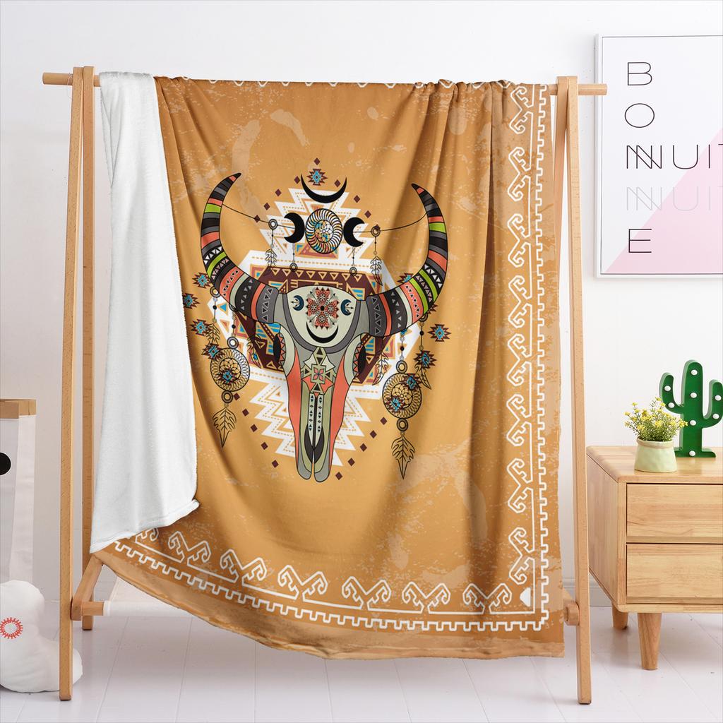Blanket Flannel Blanket Bohemian 2D Digital Printing Blanket Cover Blanket