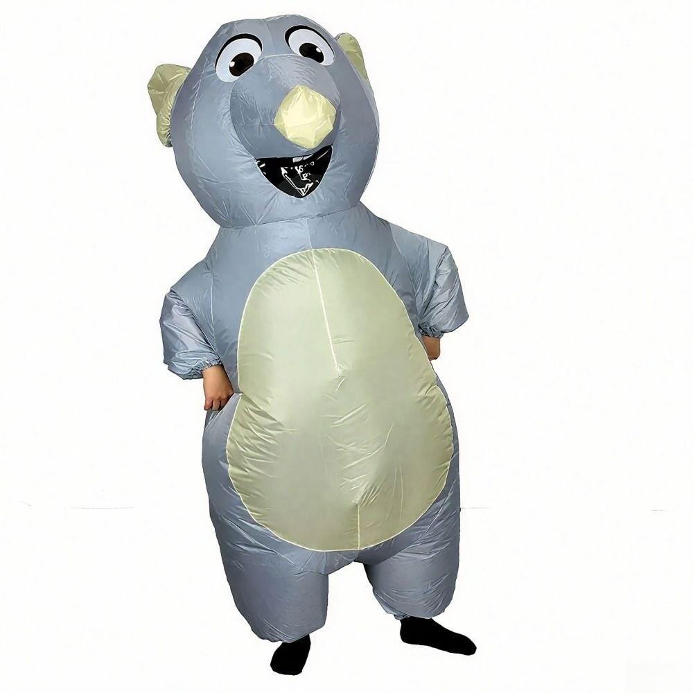 Divertente Costume da Topo Gonfiabile Cartone Animato Cosplay Costume da Topo Forniture per Feste