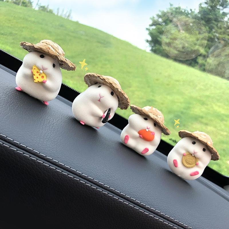 Ood Hamster-Auto-Ornamente, Fenster-Seiten-Auto-Innenzubehör, Dekorationszubehör