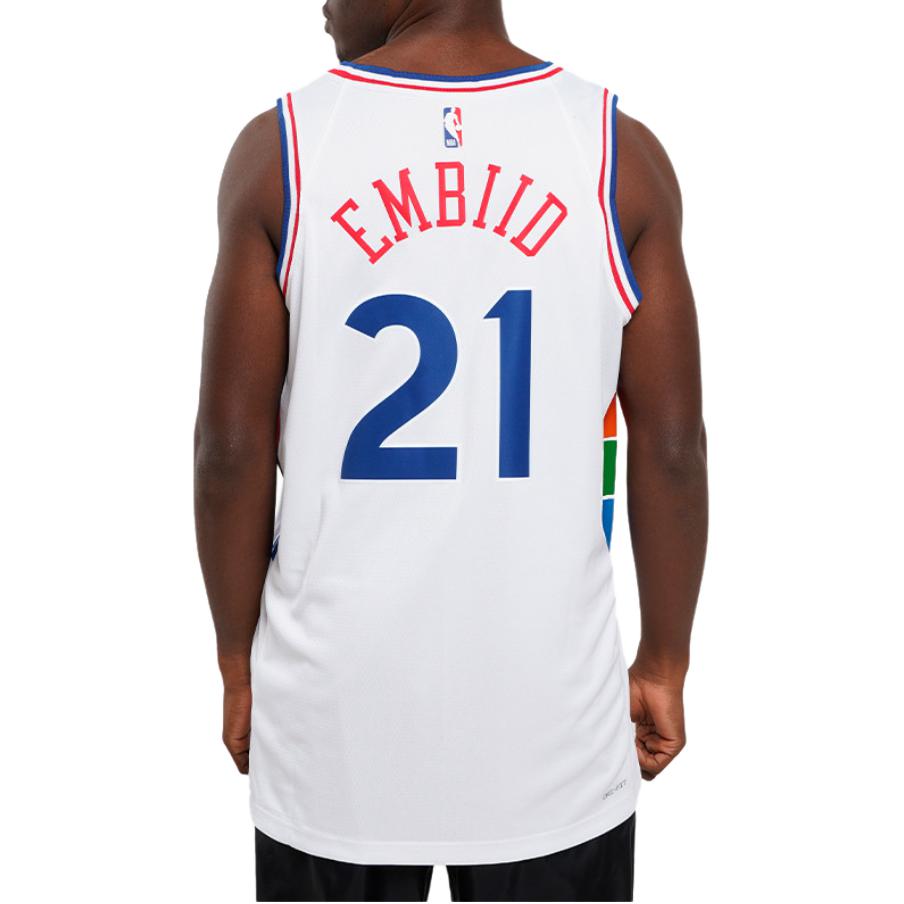 Nike Graphic Print Crew Neck Sleeveless Basketball Jersey Men tops White FQ4355-101