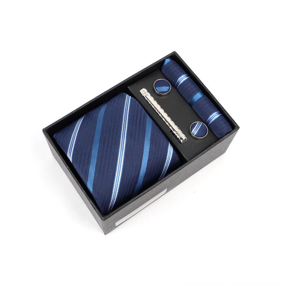 Luxury Men's Tie Gift Box with High-End Jacquard Embroidery