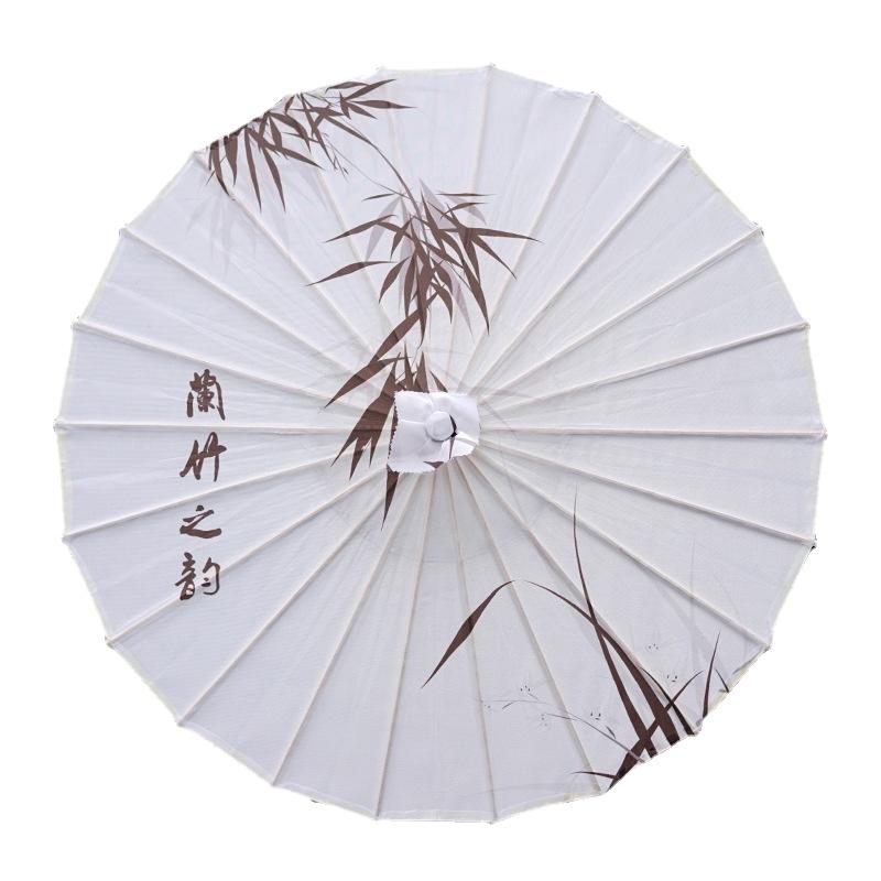 Ancient Lotus Flower Umbrella for Women Hanfu Antique Oil Paper Umbrella Photography Props Dance Performance Parasol