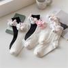 Women Calf Socks Ruffle Crew Socks Cotton Bootie Socks Lolitas Loose Socks Cute Rabbit Ankle Socks JK Middle Tube Socks
