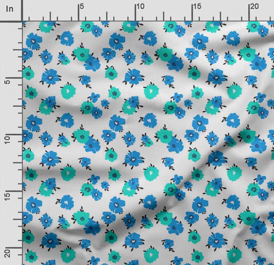Soimoi Floral Print,  Cotton Cambric, Quilting Fabric Sold by The Yard 42 Inch Wide, Medium Weight Cotton Fabric,