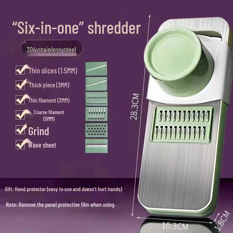 304 Stainless Steel Multifunctional Kitchen Grater & Vegetable Slicer