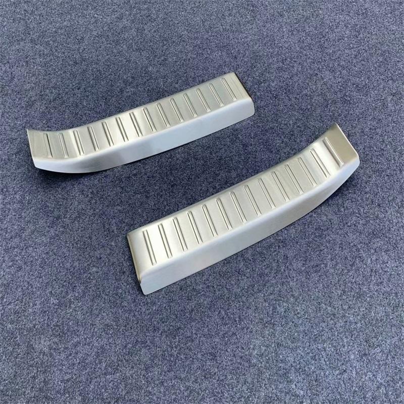 For Mazda CX-30 CX30    Stainless Steel Interior Rear Trunk Bumper Foot Palte Protection Cover Trims Car Accessories