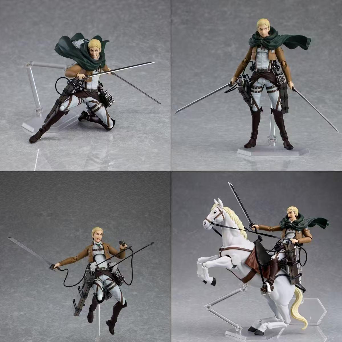 

Figma 446 Attack On Titan Erwin Smith In Stock Anime Action Figure Collectible Model Toys For Fans Collection Desktop Decoration