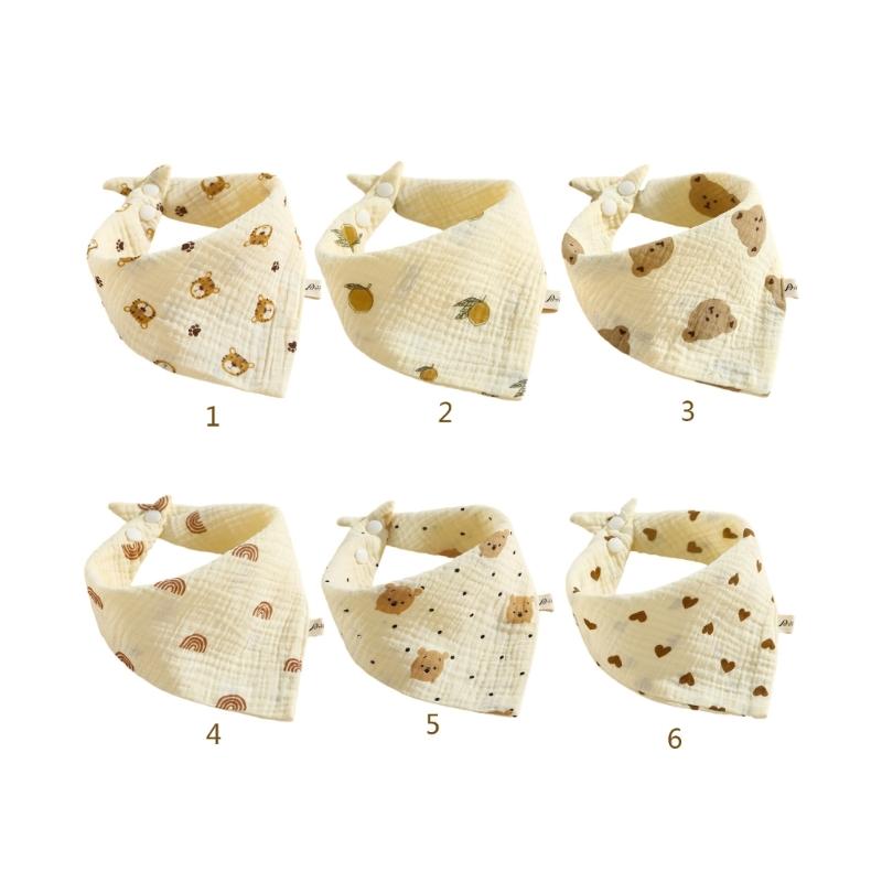 Lovely Design Baby Bibs Baby Bandana Dribble Bibs Cotton Super Soft Drool Bibs Multi-pattern Design for 0-36 Months