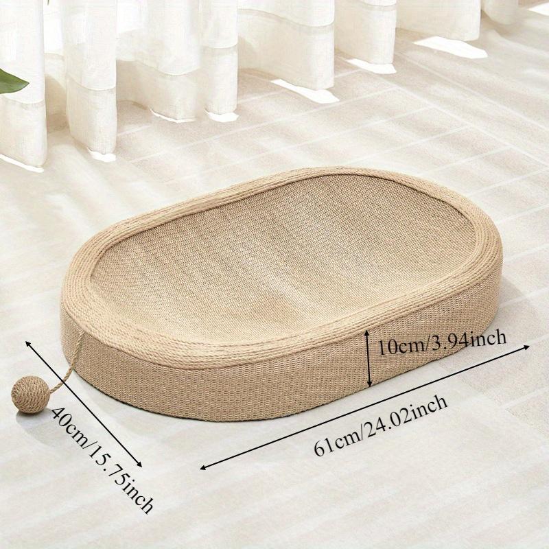 

Когтеточка для кошек и шезлонг в комплекте - прочный и нелиняющий столбик из жесткой пеньковой веревки