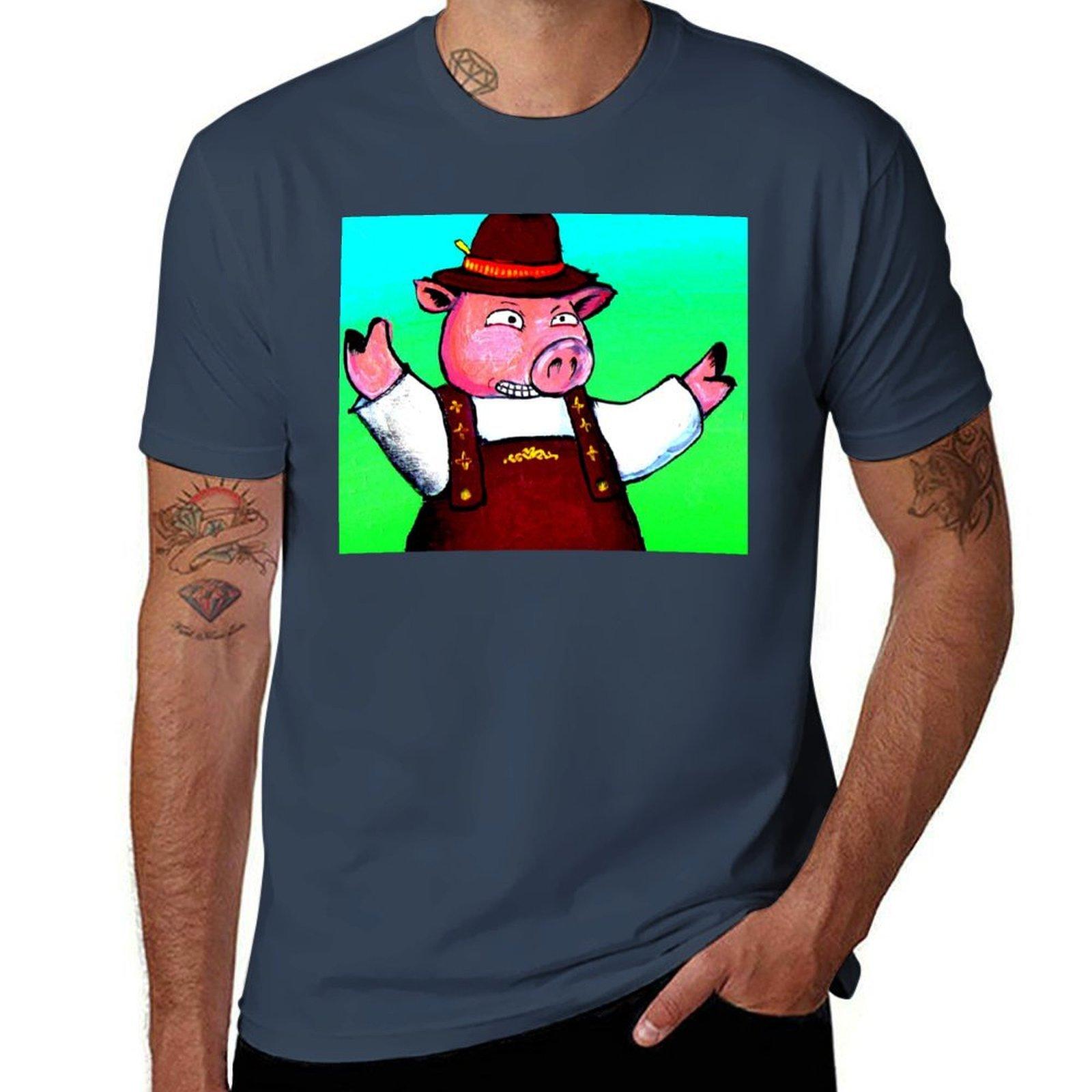 Pigtoberfest Tshirt Work Wear Breathable Tee S