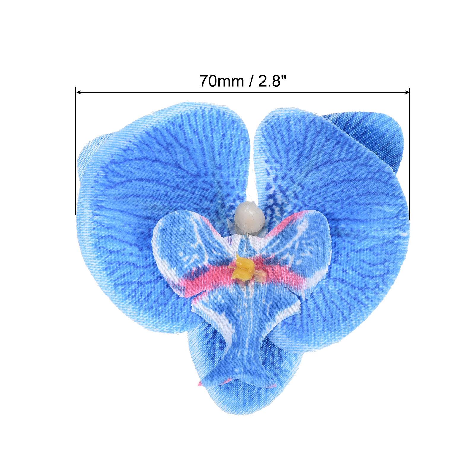 

7cm/2.8 Artificial Orchid Flower Heads, 20 Pack Silk Phalaenopsis Fake Butterfly Orchid Heads for Wedding Floral Bouquet