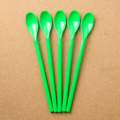 Minimal Color Long Spoons (5 Pieces) (Random Color)