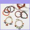 Conjunto de Pulseiras com Pingentes de Abóbora e Caveira de Halloween Mais Vendido Para Mulheres