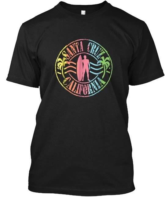 

Santa Cruz California Retro Beach Surfer TTshirt Made in the USA Size S to 5XL S