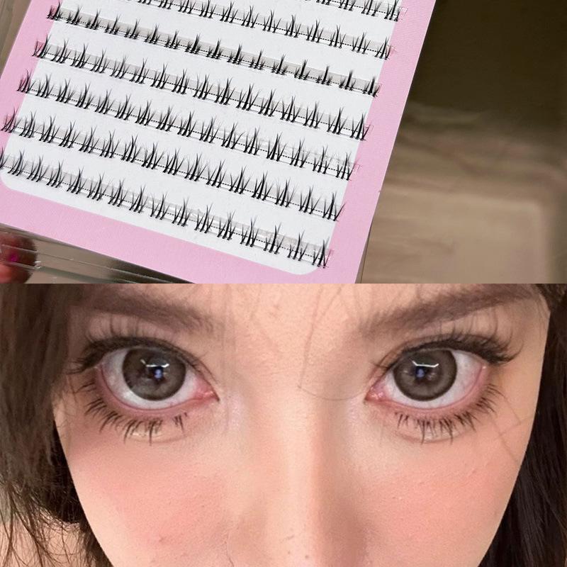 

Honey Box Натуральные нижние ресницы с широким основанием - Маленькое пламя, Прозрачные, Легкие в использовании, Фотогеничные, Имитация ресниц большой вместимости