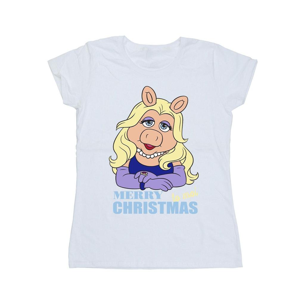 Disney Womens/Ladies Muppets Miss Piggy Queen of Holidays Cotton T-Shirt