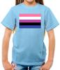 LGBT Fluid Geschlechtsflaggen Kinder T-ShirtFluid Queer Pride