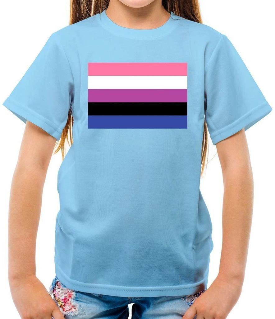 LGBT Flags Gender Fluid - Kids T-Shirt - fluid Queer Pride Non-Binary