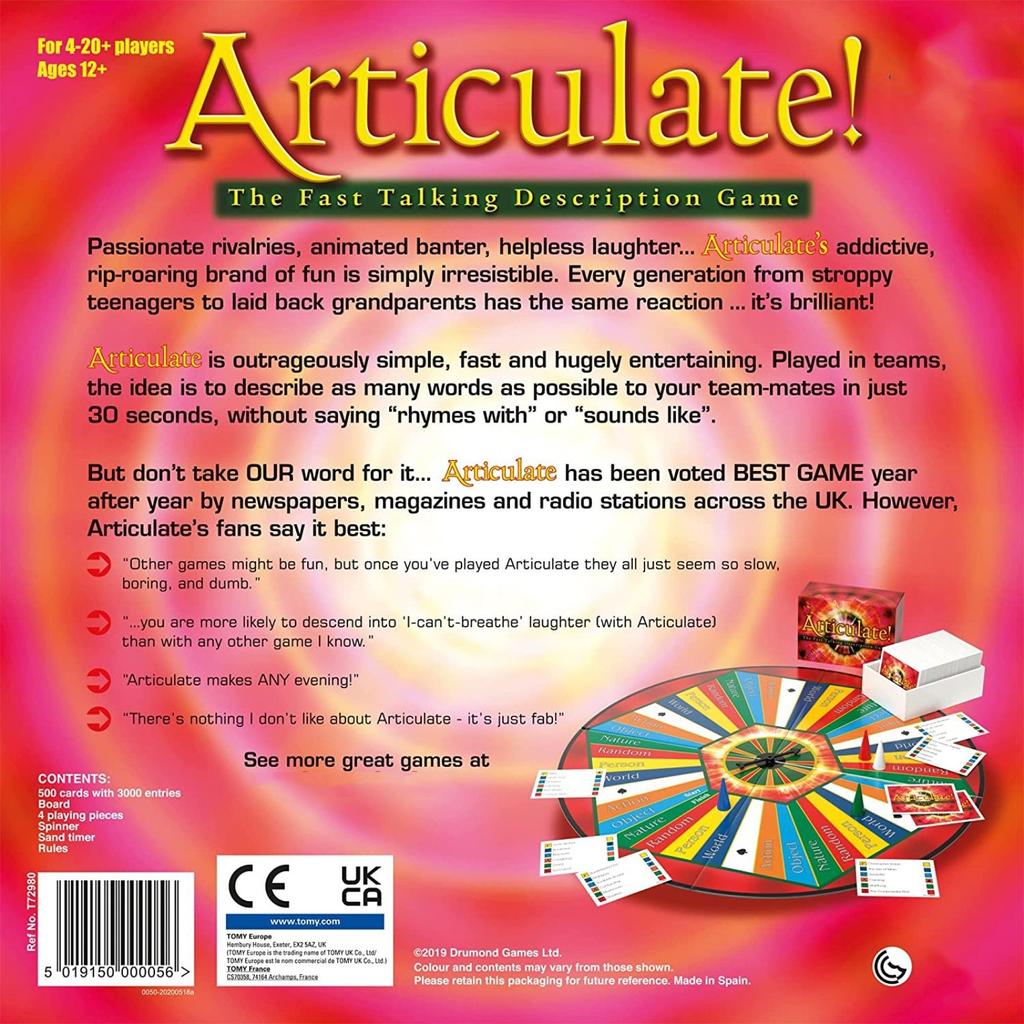Phrases Family Board Game - The Fast Talking Description Game | Party & Family Games For Adults & Children From 12 Years Old Multicolour