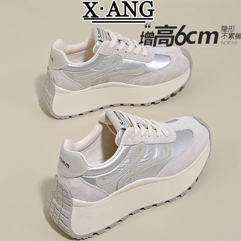 

Leather Forrest Gump shoes children s versatile thick-soled heightening women s shoes 2025 spring and summer new breathable and lightweight casual spo 40