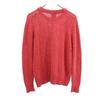 BARACUTA Linen Blend Long sleeve cotton knit L Red series sweater Men's Used