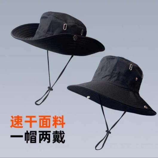 Summer western adult cowboy hat children big eaves mountaineering sun protection shade outdoor seaside bucket hat