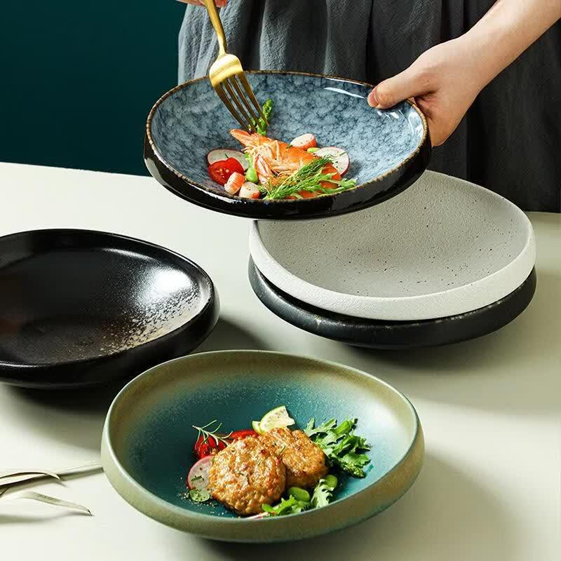 ROYUGO 8-inch Japanese Style Ceramic Salad Bowl