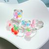 Sparkling Ring Set Cute Adjustable Fashion Rings for Kids 6 Pieces