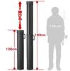 PROX Round Air Rod Case 18.5mm Diameter, 106-183cm, Black, PX937183K