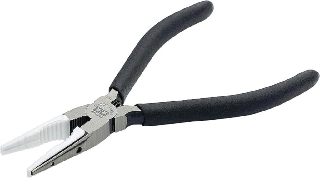 Tamiya Craft Tool Series 166 Radio Pliers II for Plastic Models No. Non-Scratch (Product Code 74166)