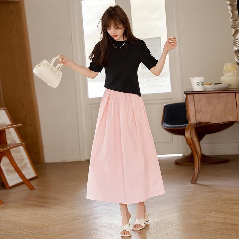 MT Pink Bubble A-Line Summer Skirt