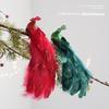 Shimmering Simulated Peacock Foam Christmas Tree Ornaments New Peacock Doll Toy  New Year Gift