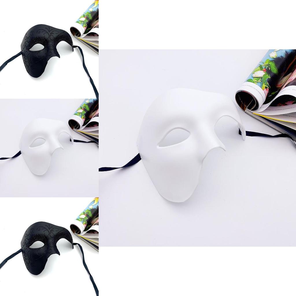 Classic Halloween Costume Mask With Half Face Design For Adults Cosplay Party