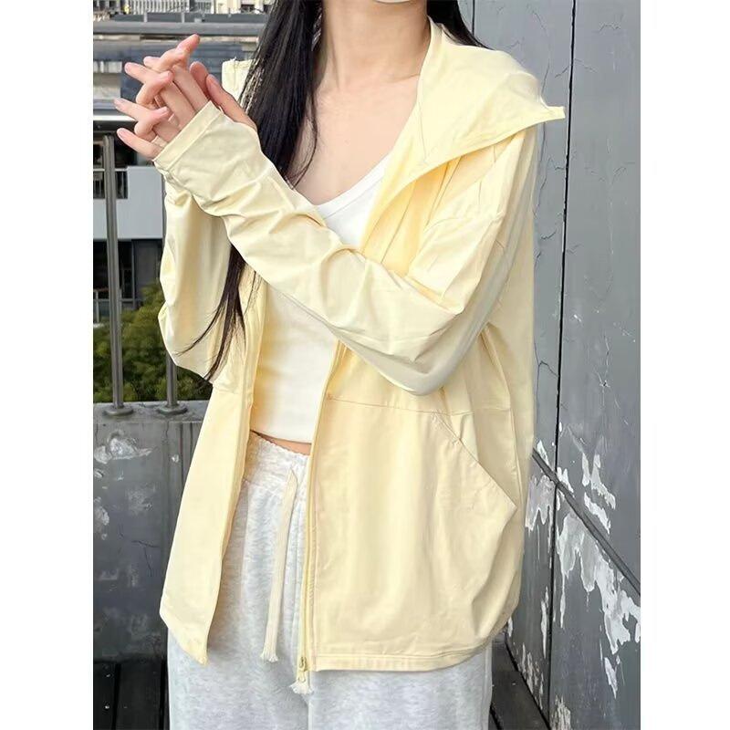 Women's lightweight ice silk sun protection clothing, UV protection, 2026 summer model, loose-fitting, breathable sun protection clothing